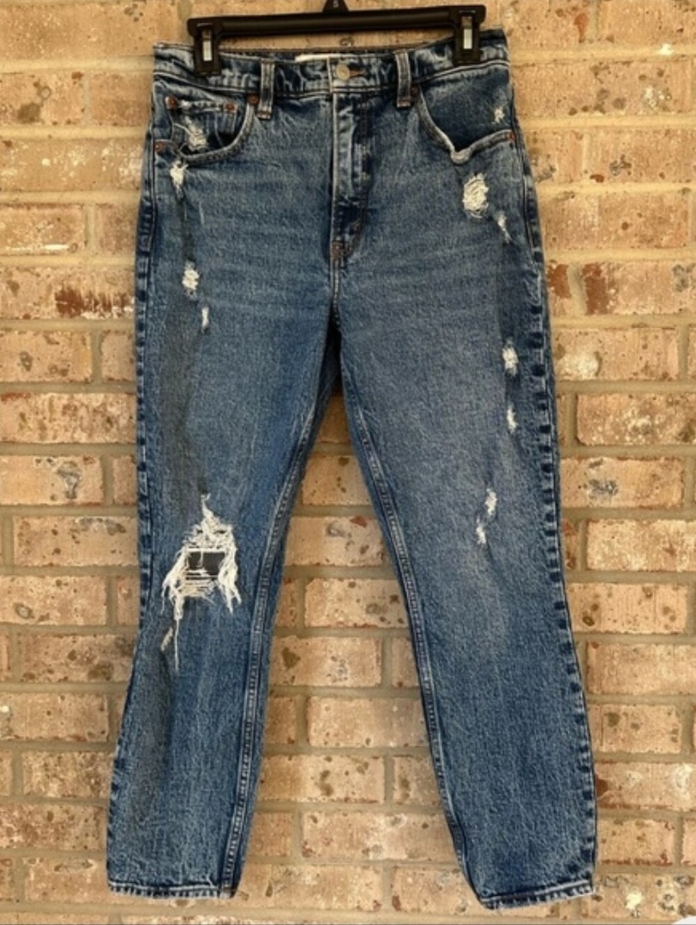 Abercrombie Distressed Skinny Highrise Jeans - sz 6